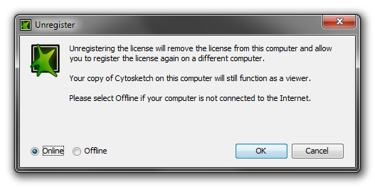 Unregister License Online